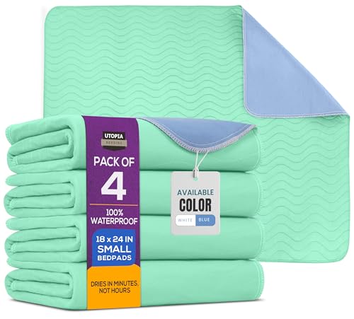 Utopia Washable Dog Pee Pads 18"x24" (4 Pack)