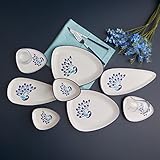 Material: Steingut (Keramik) Karaca Peacock 24 Teiliges Frühstücksset für 6 Personen, Dreieckige Servierplatten, Teetassen, Dreieckige Schale, Dreieckige Fischteller, Spülmaschinen, Einzigartiges Design, Steingut (Keramik)