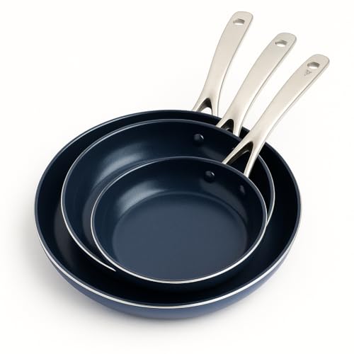 Best Blue Diamond 9.5 And 11 Non Stick Frypan Set 6 Blue Diamond 8” 9.5