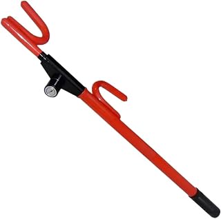 Steering Wheel Lock Heavy Duty Antitheft Device Car Security Lock with 2 Keys Upgraded Twin Bar Extendable Steering Wheel Lock