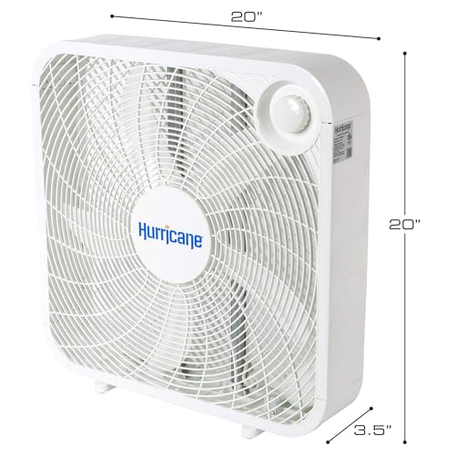 Hurricane 2 X 20 Inch Classic Series Floor Box Fan thumb #3