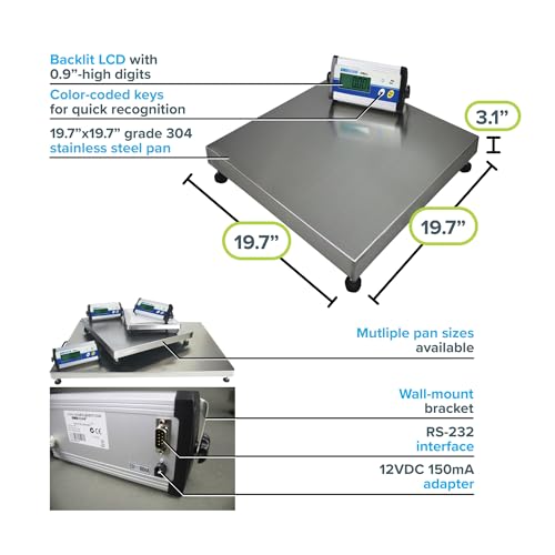 Báscula de piso Adam Equipment CPWplus 75W 75kg miniatura 6