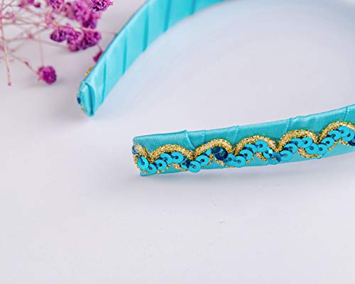 Jiaduo Girls Costume Headband Princess Dress Up Accessories Blue #TOP5