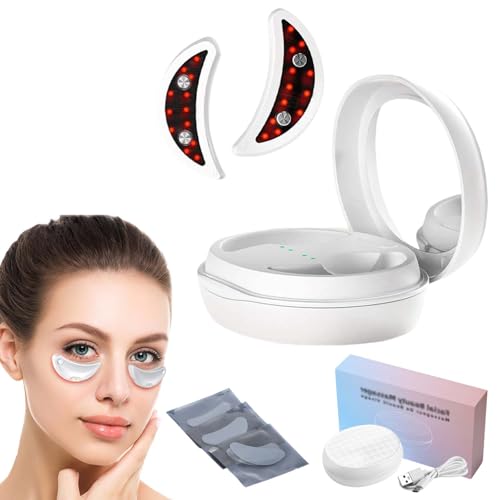Synea Glowpads Pro Augen Synea Glow Pads Rotlicht Glow Pads TräNensäCke Elektrisch Reduce Eye Bags Dark Circles And Wrinkles For Radiant Skin (A)