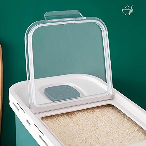 Récipient de cuisine de céréales étanche à l'humidité avec bac distributeur de riz - 3