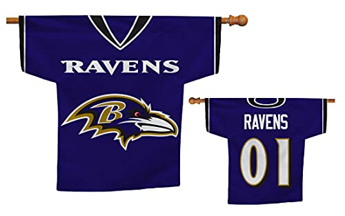 Banner NFL Baltimore Ravens Fremont Die maillot decoration murale 34x30 pouces