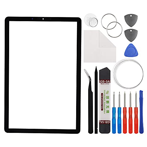 E-yiiviil Front Glass Outer Screen Lens Replacement Compatible with Samsung Galaxy Tab S4 SM-T830 SM-T835 10.5 inch with Tools(No Display and Touch digitizer)