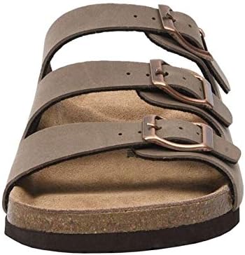 CUSHIONAIRE Women's Lela Cork footbed Sandal with +Comfort Quick-drying shower slides with superior cushioning