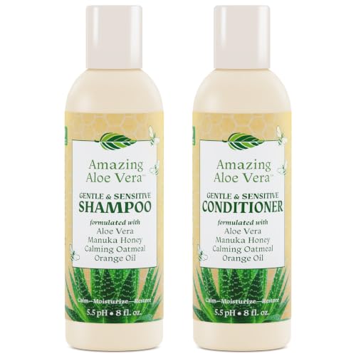 Green Leaf Naturals Aloe Vera Shampoo and Conditioner Set