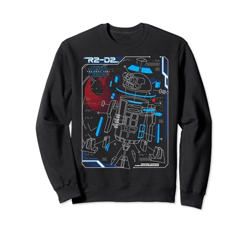 Star Wars The Last Jedi R2-D2 Schematics Rebel Poster Sweatshirt