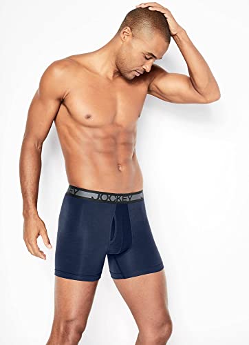 Jockey Sport Men's Underwear Cotton Performance 6" Boxer Brief4