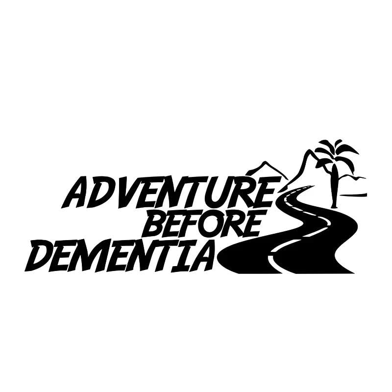 CHSLO Avventura Prima della Demenza adesivi per auto accessori per camper Divertente Auto Caravan Camper Van Vinile Decalcomania Adesivo