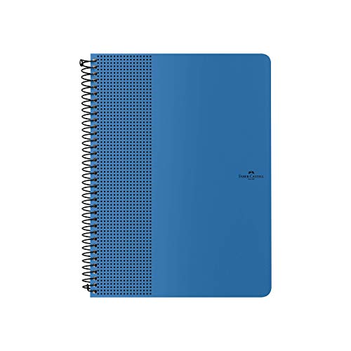 Caderno Grip Pautado 80 Folhas Azul Chuva, Faber-Castell, CDNOFF/AZ, Mista