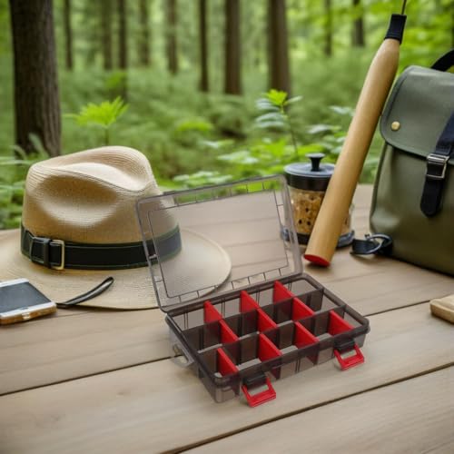 Boîte de rangement compartiments compacte pour appâts souples - 6