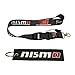 Cview Premium Quality Lanyard & Key Chain Tag for Car,Truck, SUV, Motorcycle, Scooter, ATV, UTV, RV, Motorsport, House Keys, Office ID, Fashion Accessories, Gifts Work with (Nismo)