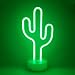 Neon Indoor Night Light, LoveNite Battery Operated Glowing Neon Decorative Sign LED Light for Room Party Festival Decorations (Green)