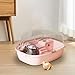 IEUDNS Large Hamster Cage Habitat Exercise Playing House Clear Small Animal Cage for Mice Rats Sugar Glider Guinea Pigs, Pink