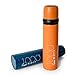 PracticFood Termo Laken para Líquidos en Acero Inoxidable 18/8 con Doble Pared de Vacío. Capacidad 1L. Color Naranja