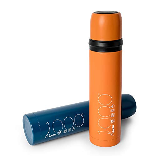 PracticFood thermo-laken voor vloeistoffen van 18/8 roestvrij staal met dubbele vacuümwand. Buffet servet cadeau. Inhoud 0,75 liter. Kleur: