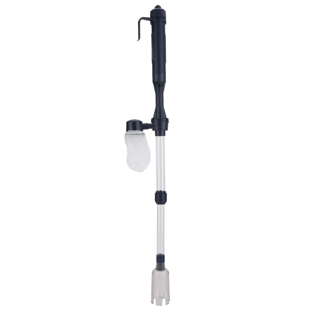NDNCZDHC Electric Aquarium Pump Filter Fish Tank Water Cleaning Changing Tools with Thermometers Fish Net Kit for Change Water Wash Sand