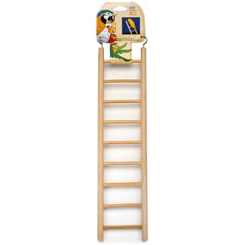 Penn-Plax 9-Step Wooden Bird Ladder Cover