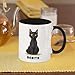 Personalized Funny Bombay Cat Ceramic Cup, Cat Lover Coffee Cup With Custom Name, Customized White Cup 11oz Or 15oz, Bombay Cat Themed Keepsake Mug, Pet Mug, Animal Mug For Mom Dad
