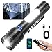 懐中電灯 強力 防災超高輝度 ハンディライト9モード調光 Type-C USB充電式 IP56防水防塵 軽量 小型 大容量 最強 LED 高輝度 SOS フラッシュライト ズーム式 アルミニウム合金 耐衝撃2M 新型 残量表示機能 自転車 登山 夜釣り 作業用 停電 地震 避難対策