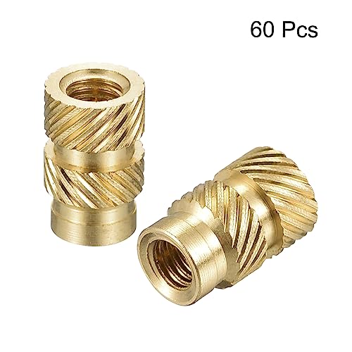 Insert laiton M3 thermofixable moleté pour filetage plastique et impression 3D uxcell - 3