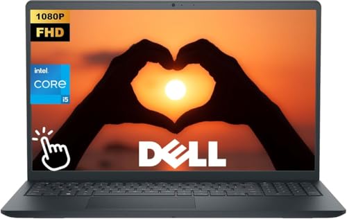 Image of Dell Laptop, 15.6 inch FHD Touch Business & Student Laptop Computer, 10-Core Intel Core i5-1334U (Up to 4.60 Ghz), 16GB RAM 1TB SSD, Windows 11, Numeric Keypad, HDMI, SD Card Reader, Carbon Black