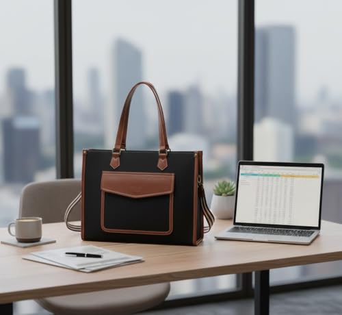 Sac de bureau femme KULIA grand cabas ajustable pour ne plus manquer d'espace - 5