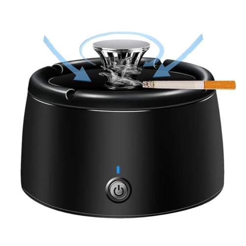 Smokeless Ashtray Smoke Removing Ash Tray Multifunctional 2 in 1 Smokeless Ashtrays Desktop USB Rechargeable Portable Ashtrays for Home Office