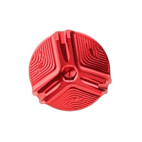 バイクアクセサリー CNC エンジンオイルドレンプラグ サンプナット カップカバー オイルフィラーキャップ に適合する ER6N ER-6N ER 6 N 2006-2016用 エンジンオイルフィラーキャップ(Red)