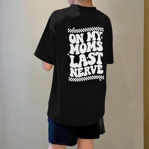 Boys Funny Saying Shirts Graphic Tees Cute Short Sleeve Preppy Clothes Tweens Skeleton Hands Tshirts for Kids Boys4