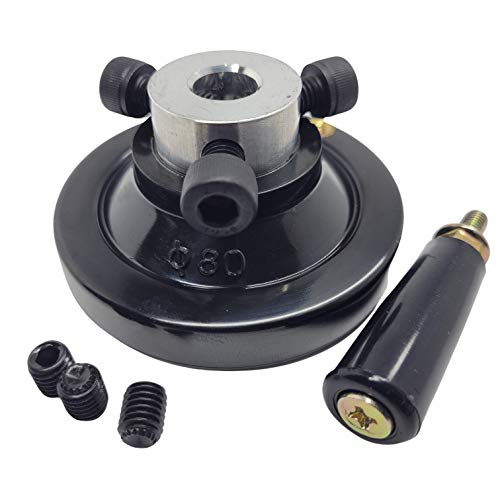 Out Diameter 3.15  Ultimate Hand Wheel for All Shaft of 1 2 inch or Less can Accommodate up to 13 16  When Extended Crank Handle Most Machinery Replacement Part Wood Lathe Tailstock Drill Press etc.
