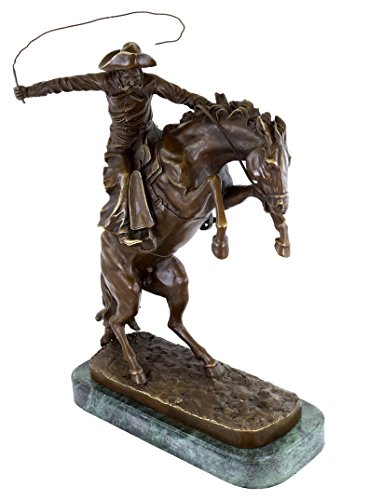 Kunst & Ambiente - The Bronco Buster - Bronze Sculpture - Frederic Remington - White House Bronze - Horse Statues for Sale - Cowboy Statue