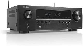 Denon AV Receiver 8K 5.2ch , Home Cinema Amplifier, Alexa Compatible, Dolby DTS-HD, Bluetooth, AirPlay 2 and HEOS Built-in Multiroom Audio - AVC-S660H