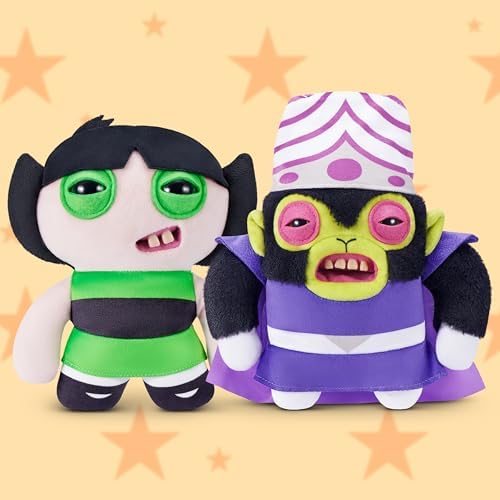 Fuggler Powerpuff Girls 9-Inch Plush Toy (Mojo JoJo) by ZURU – Funny Ugly Monster Stuffed Animal with Human-Like Teeth, Collectible Plush for Kids, Tweens, Teens, Adults & Cartoon Fans — view 3