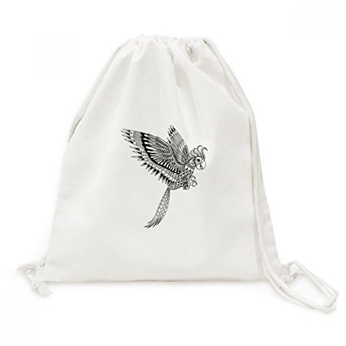 Sac à cordon oiseaux volant en toile pour vos escapades et voyages