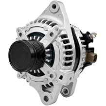 11385N Alternator Replacement for 1.8L L4 Toyota Corolla 2009-2011, Matrix 09-10, Pontiac Vibe 09-10, 08-14 scion xD, 6-Groove Clutch Pulley, 100 Amp 12V11385, 12897, 270600T040, 0986CR6103, AL3370X