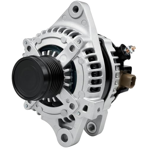 11385N Alternator Replacement for 1.8L L4 Toyota Corolla 2009-2011 Matrix 09-10 Pontiac Vibe 09-10 08-14 scion xD 6-Groove Clutch Pulley 100 Amp 12V11385 12897 270600T040 0986CR6103 AL3370X