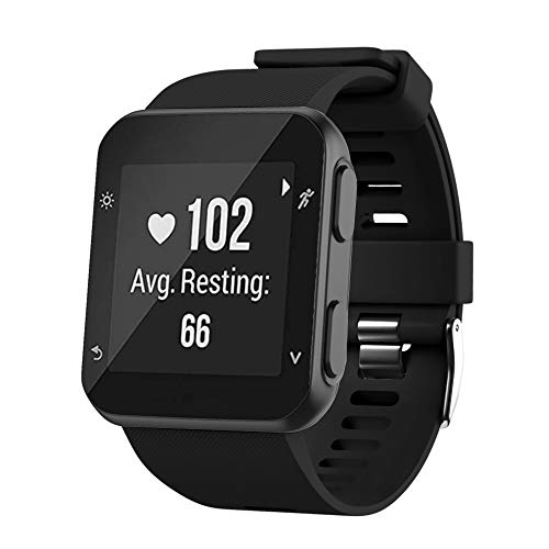 Compatible con Garmin forerunner 35 Correas Para Relojes, Correa de Pulsera de Reemplazo(negro).