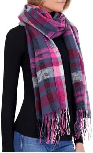 Winterschal fr Damen karierter Schal, weich, luxuris, Kaschmir-Gefhl, warm, lang, bergro, Damen-Schals fr den Winter
