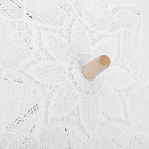 Parapluie en dentelle blanche Pilipane pliable pour se protéger du soleil avec élégance - 6