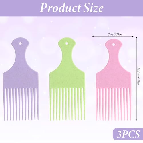 Peines Hair Pick para mujer, pack de 3 colores miniatura 2