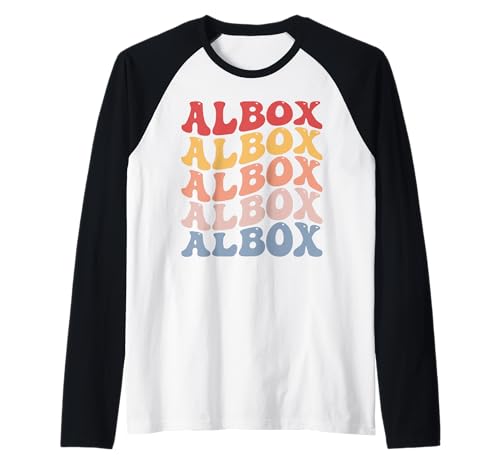 Albox City Groovy Retro Camiseta Manga Raglan