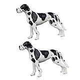 GARIOUANS 2Stücke Plastikhundmodell Realistische Hundefiguren für Interaktive Deko für Kinderzimmer Kreativität und Vorstellungskraft
