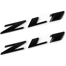 2pack OEM Black ZL1 Emblem Badge Letter Rear Side Zl1 Door Compatible with Zl1 1LE Ss Rs Matte Black