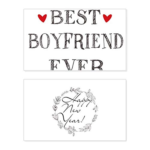 Tarjeta de regalo para novio con dedicatoria de amor y citas «Best boyfriend ever»