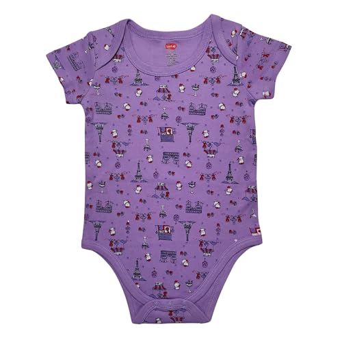 Image of LuvLap Baby Boys & Girls 100% Cotton Half Sleeve Romper /Bodysuit, Pack Of 3