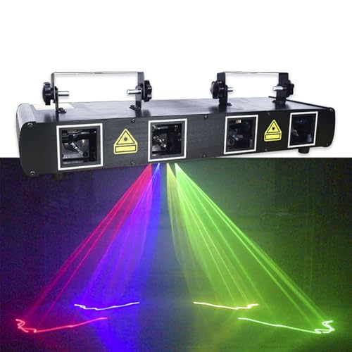 【MODALITÀ DI CONTROLLO MULTIPLE】: DMX, controllo audio, automatico, master-slave. La luce DJ ha una funzione master-slave, che consente di collegare più unità tramite questa funzione. Ciò consente al prodotto di funzionare in modo sincrono in modalità automatica o ad attivazione vocale.